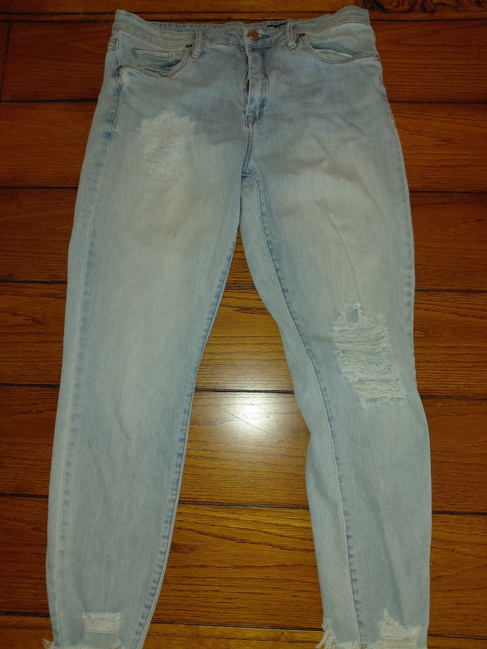 Blank NYC Light Blue Skinny Ripped Jeans